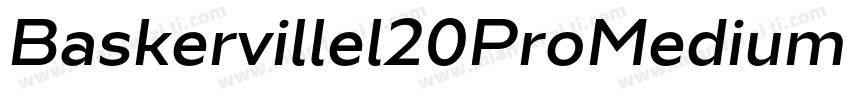 Baskervillel20ProMedium Italic字体转换